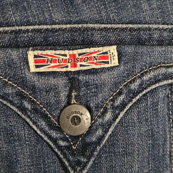 HUDSON Beth Mid Rise Baby Bootcut Jeans Color Gus Size 30 - Picture 8 of 11
